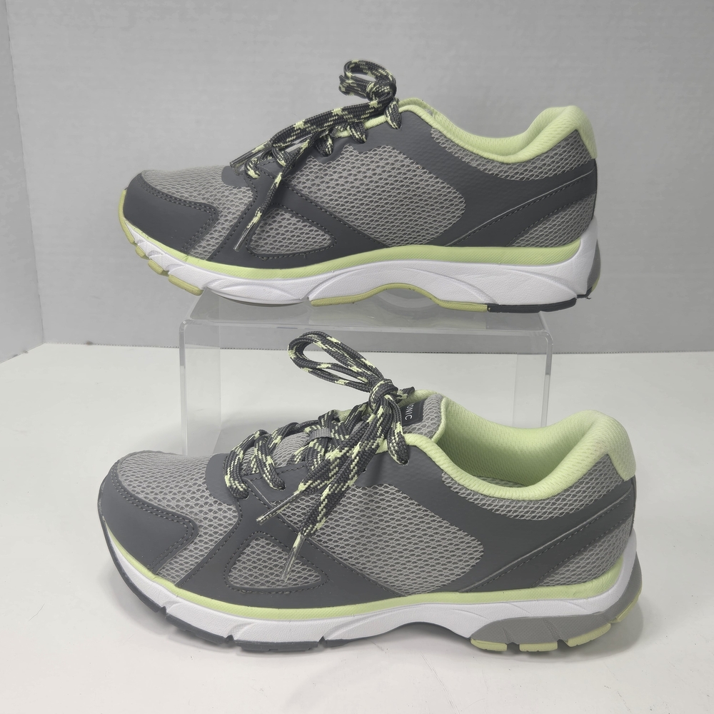 Vionic Tokyo Fitness Trainers Gray and Green Athletic Sneakers Women's Size 6 - Picture 4 of 12